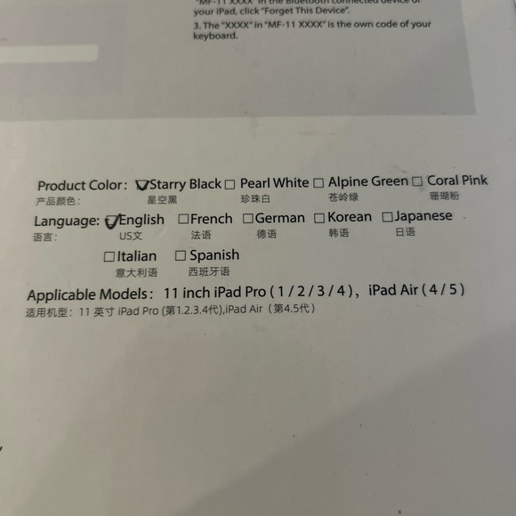 HOU MF-11 iPad Pro iPad Air Keyboard Case - Picture 2 of 3